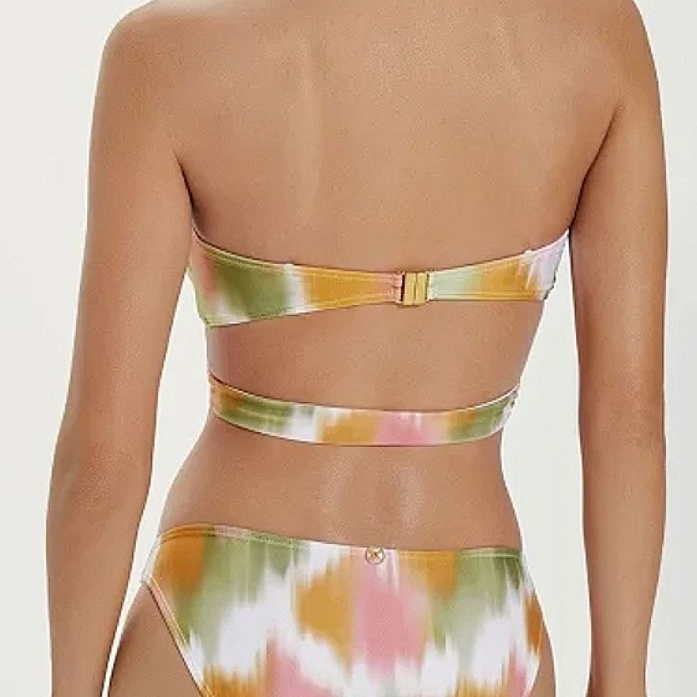 NWT Vix $192 Women Green Duala Zene Bandeau Bikini Swimsuit top size Xl  D Cup - Picture 12 of 14